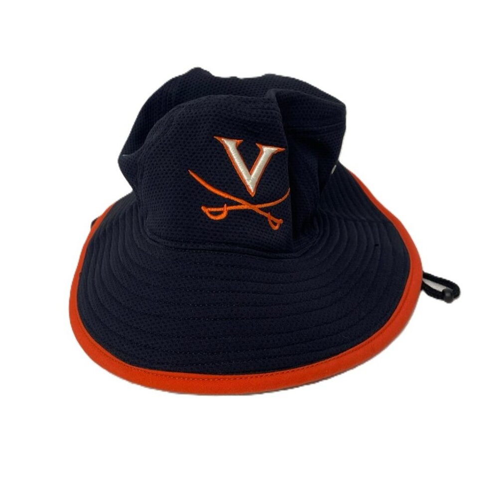New Era UVA Virginia Cavaliers Navy Game Day Bucket Hat Embroidered OSFM Unisex‎